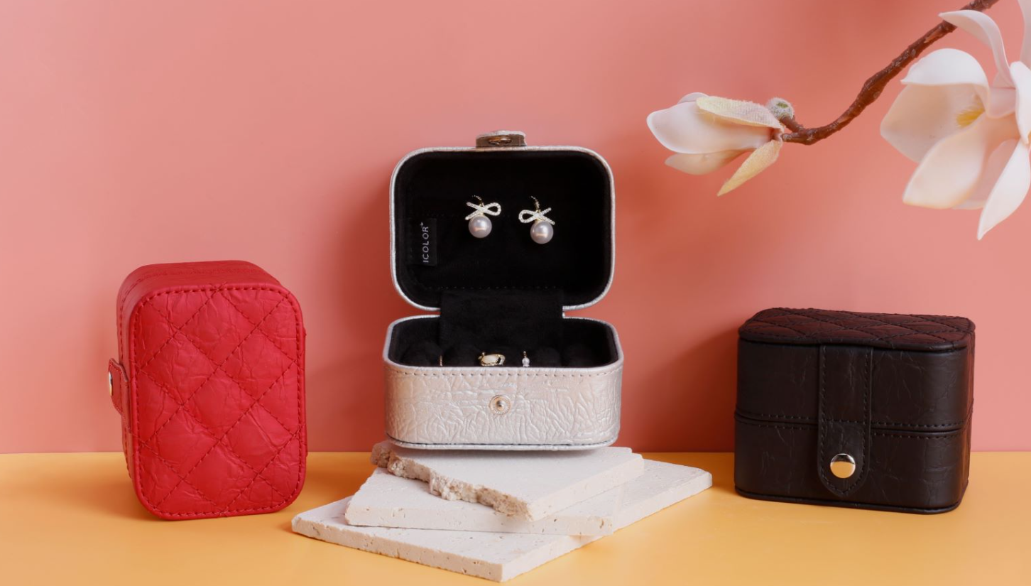 A collection of jewelry boxes with a cohesive and strong brand design identity