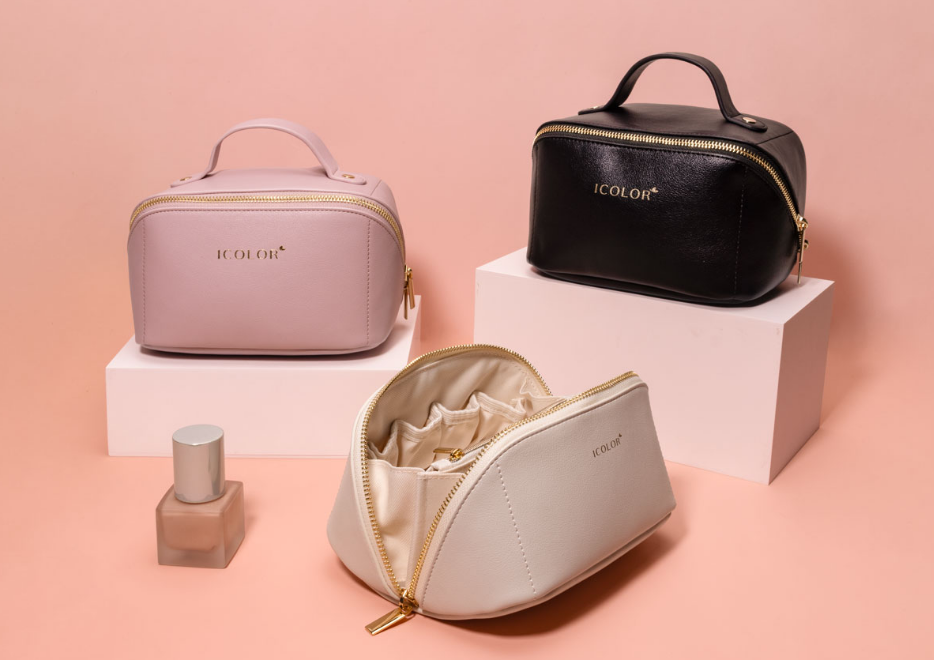 leather essential oil bag