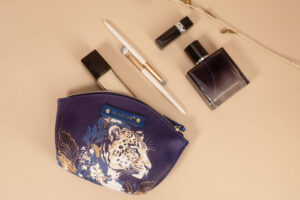 printed leather makeup bag pu leather imc091