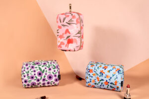 printed cosmetic bag rpet canvas