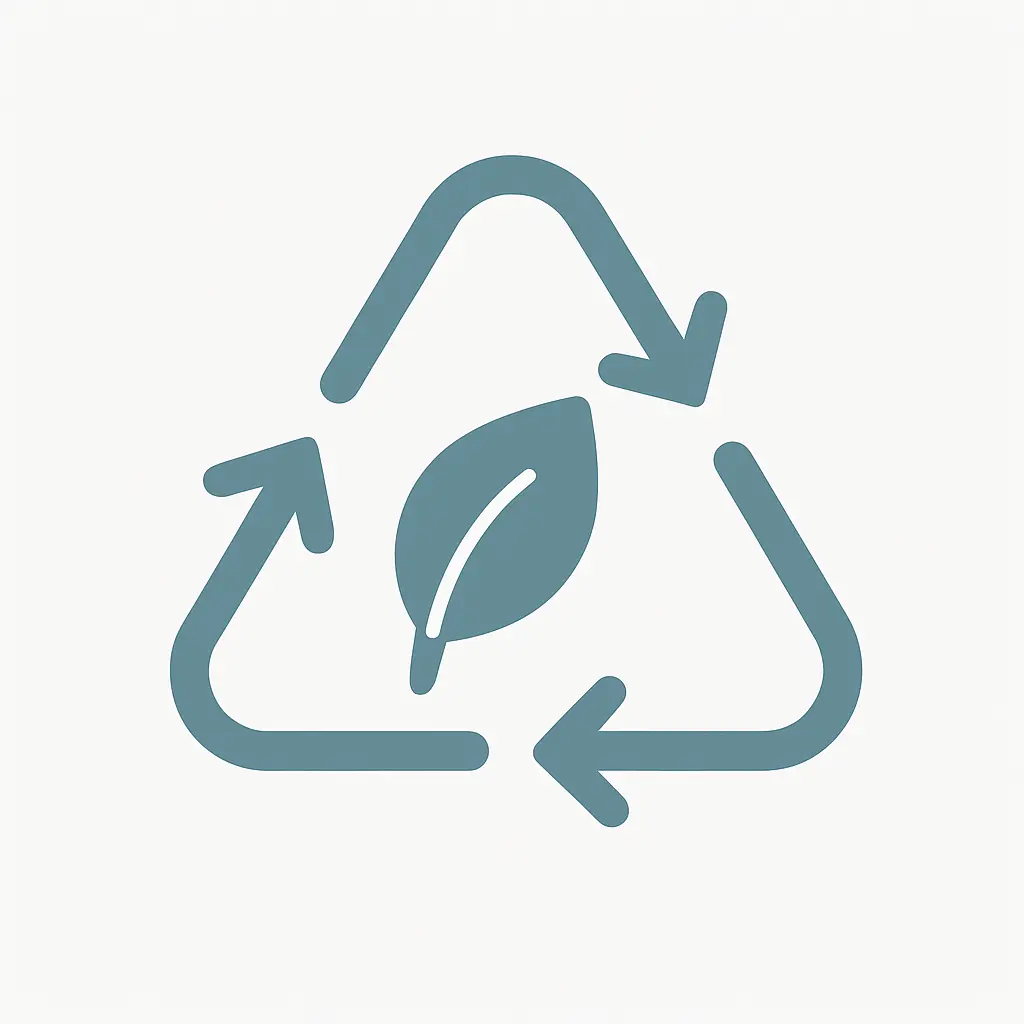 Eco-friendly recyclable paper packaging icon symbolizing sustainable and renewable materials.