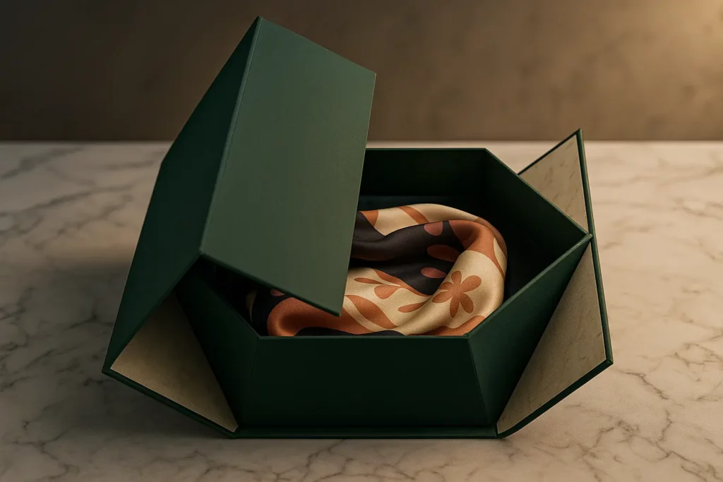 Emerald collapsible rigid box for premium gift packaging structure review