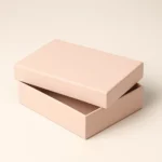 Standard lid two-piece rigid box showing classic overlapping lid and base structure