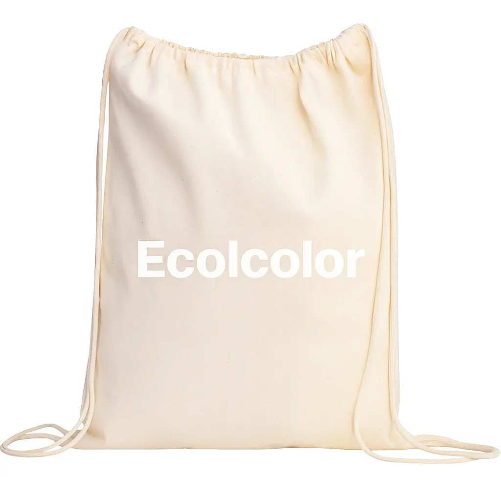 Heavy duty recycled cotton canvas drawstring bag for bulk packaging – FDP-103