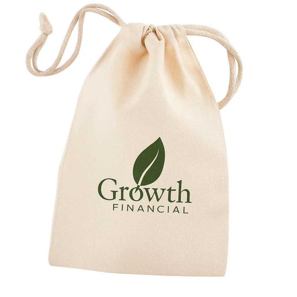 Small 4x6 drawstring pouch with custom printed logo, sample packaging bag FDP-1201