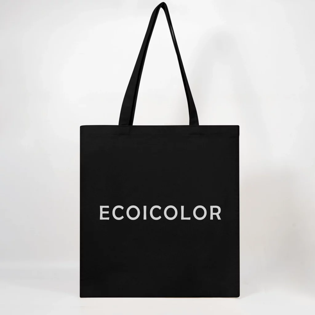 A sleek and modern choice. We offer black canvas tote bags wholesale for a premium look.