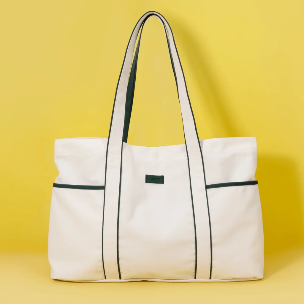 We seamlessly integrate your brand's woven label into any tote style for a fully finished retail product.