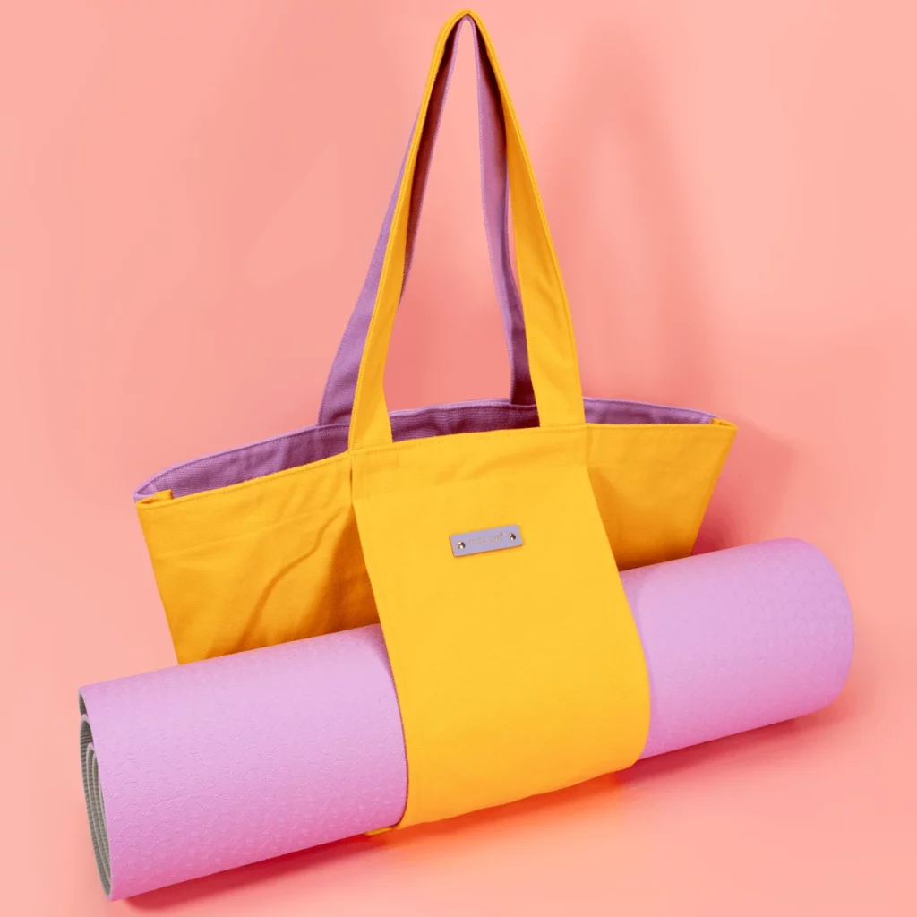 Lightweight tote bags made to carry yoga mats, towels, and daily essentials with ease.