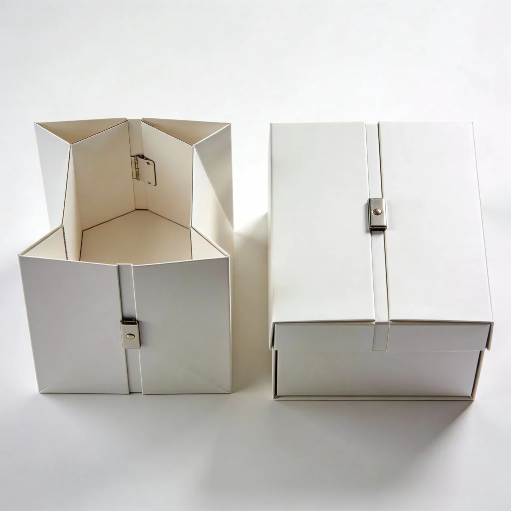 Large collapsible magnetic rigid box for fashion brands and luxury gift sets
