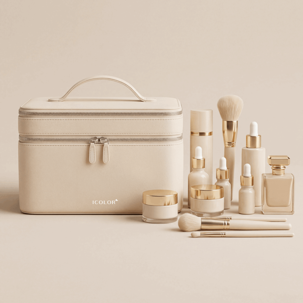 Single or multi-level compartments, ideal for travel sets.