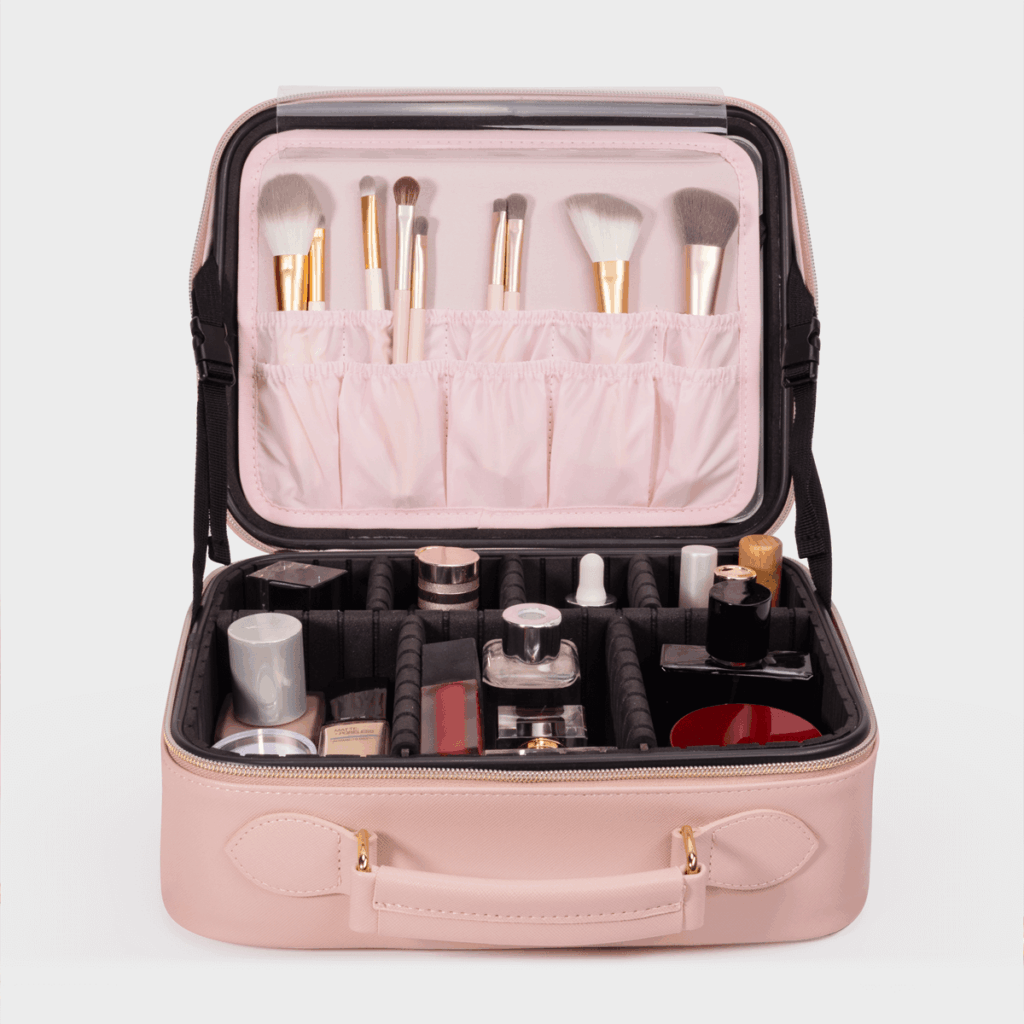 This project required a durable, multi-compartment solution. As their cosmetic case manufacturer, we focused on robust hardware and easy-to-clean surfaces.
