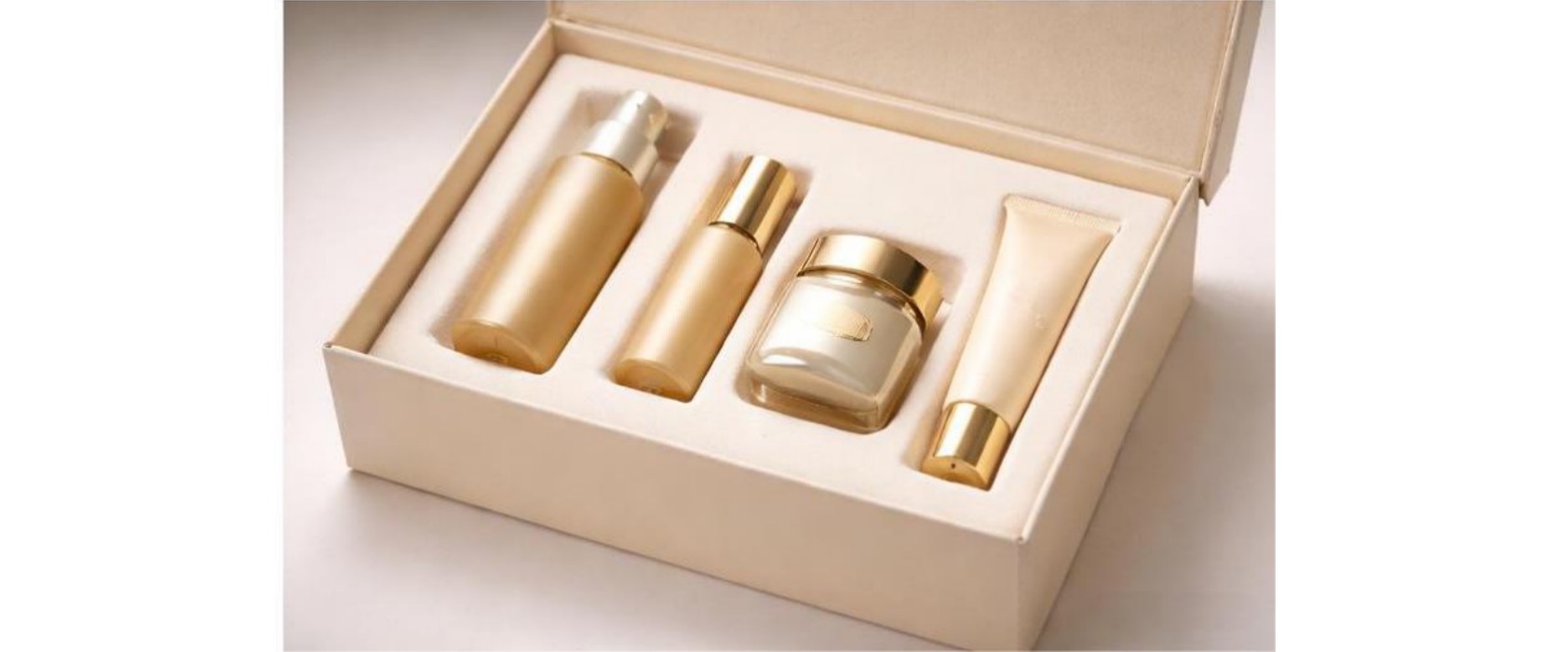 a perfectly fitting custom insert inside a rigid box base