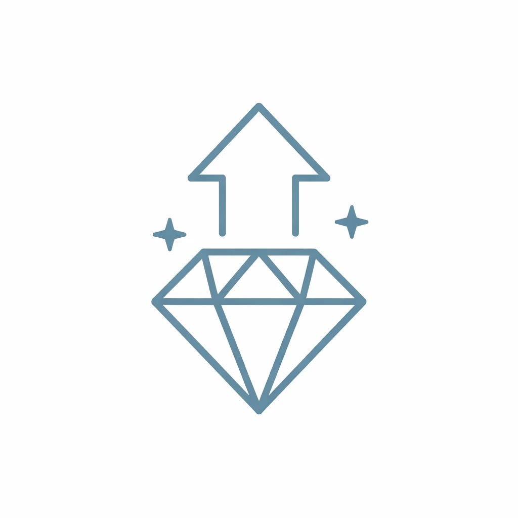 Luxury gift box packaging icon representing elevated perceived value and premium branding
