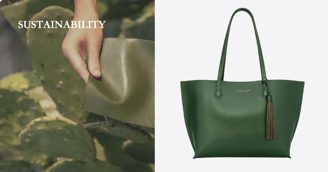 Structured handbag and tote material sample for brand buyer sourcing