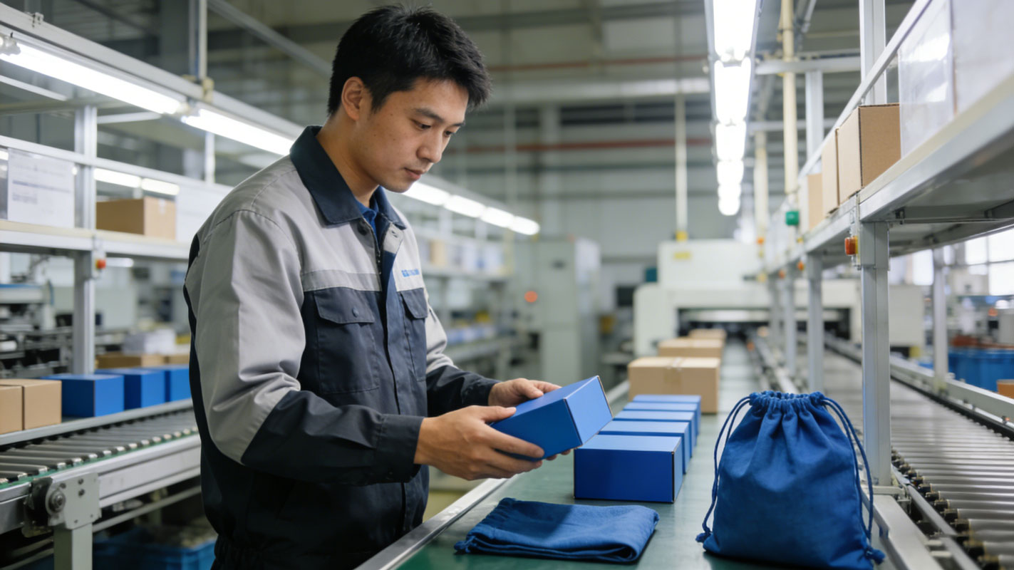 Ecoicolor quality control team matching colors across rigid box and soft packaging