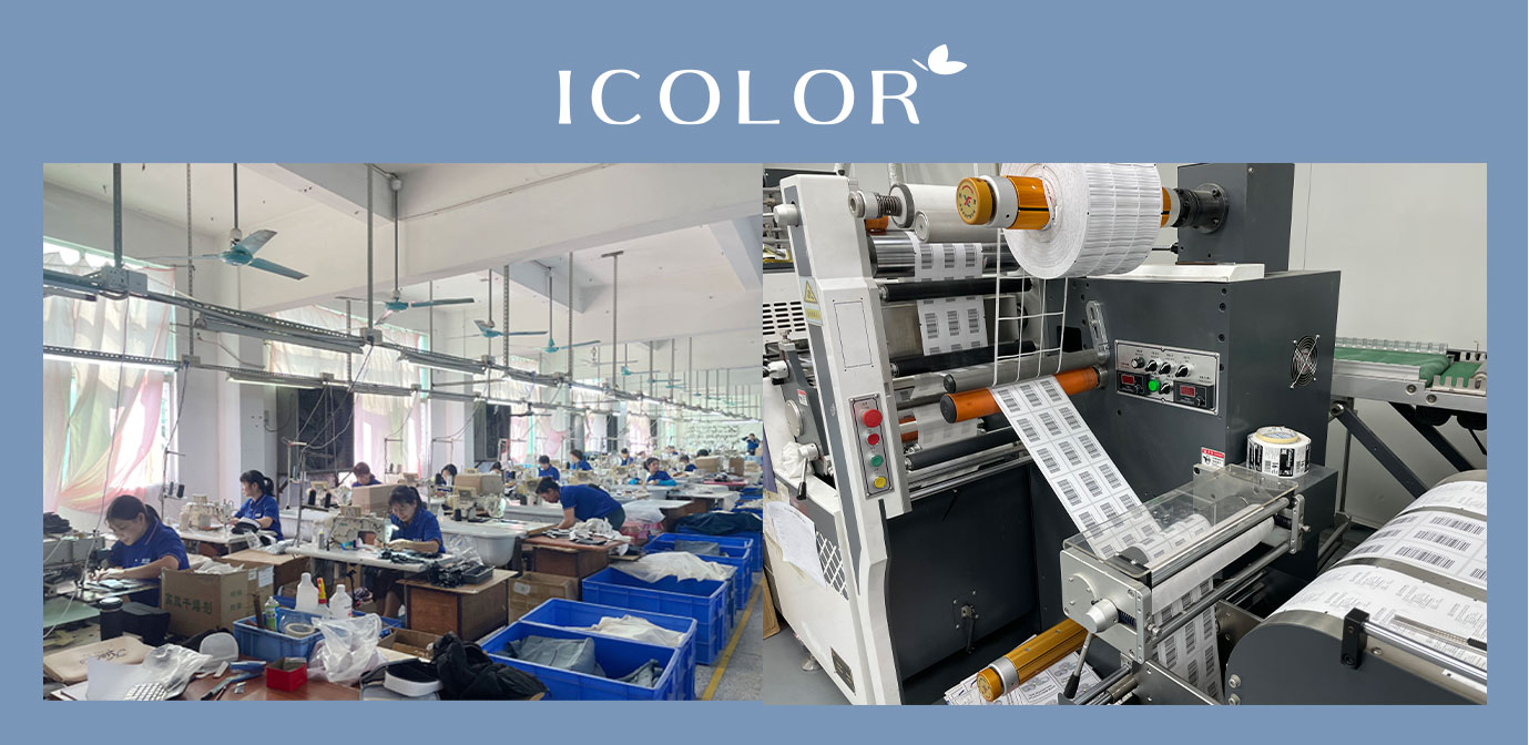 Ecoicolor paper box and sewing production route for complete launch kit packaging