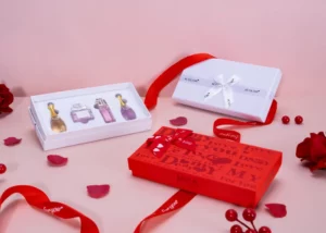 Luxury perfume gift box set with rigid box presentation