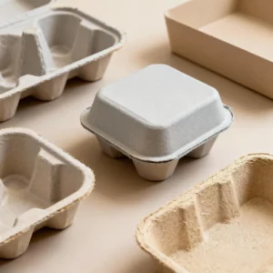 Molded pulp material scene for bottle insert material discussion