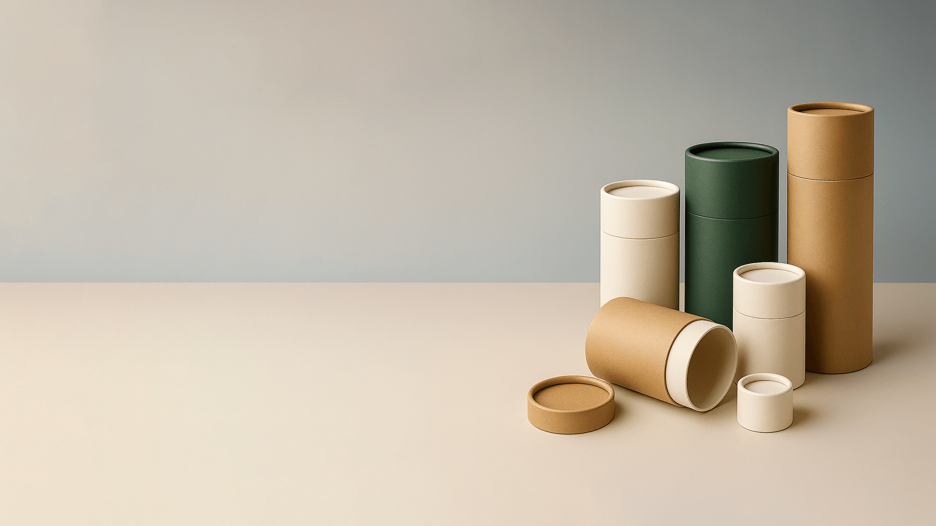 Paper tube packaging route for beauty and fragrance sample planning