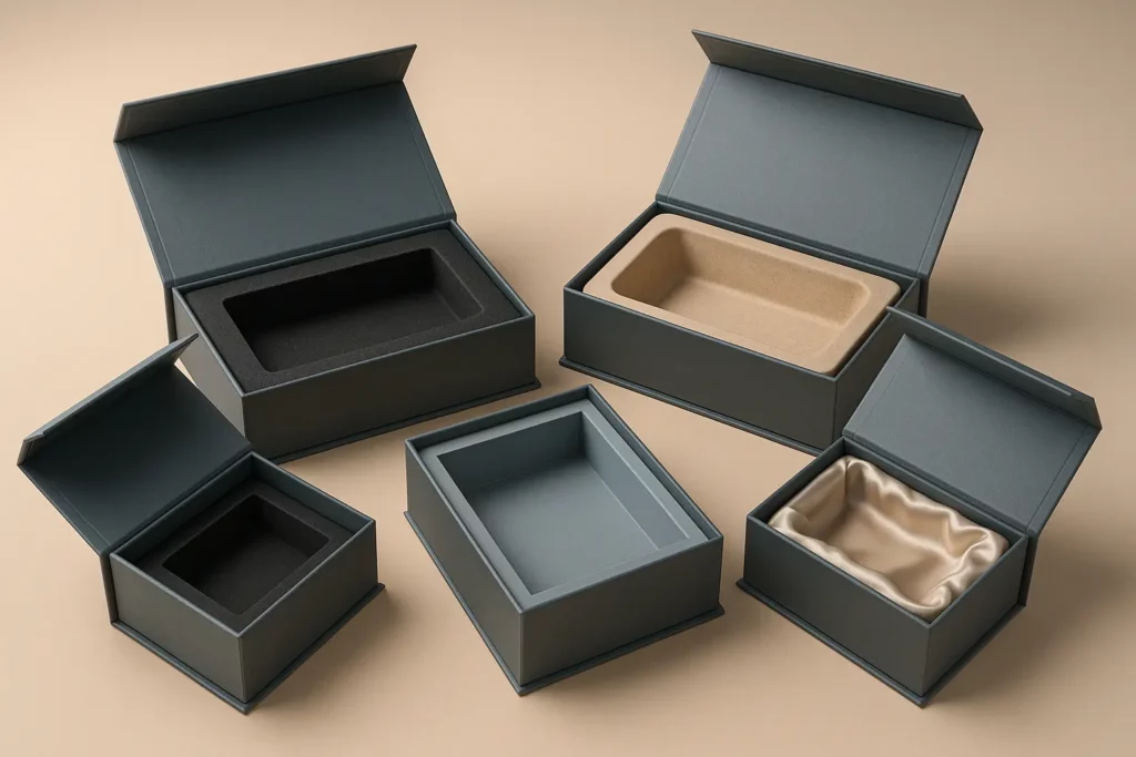 Rigid box and insert cost route for beauty brand packaging