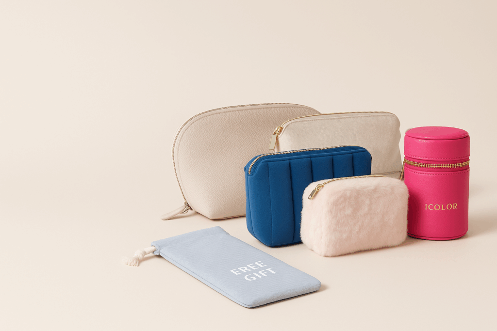 Custom cosmetic bag samples for beauty brand bulk order review