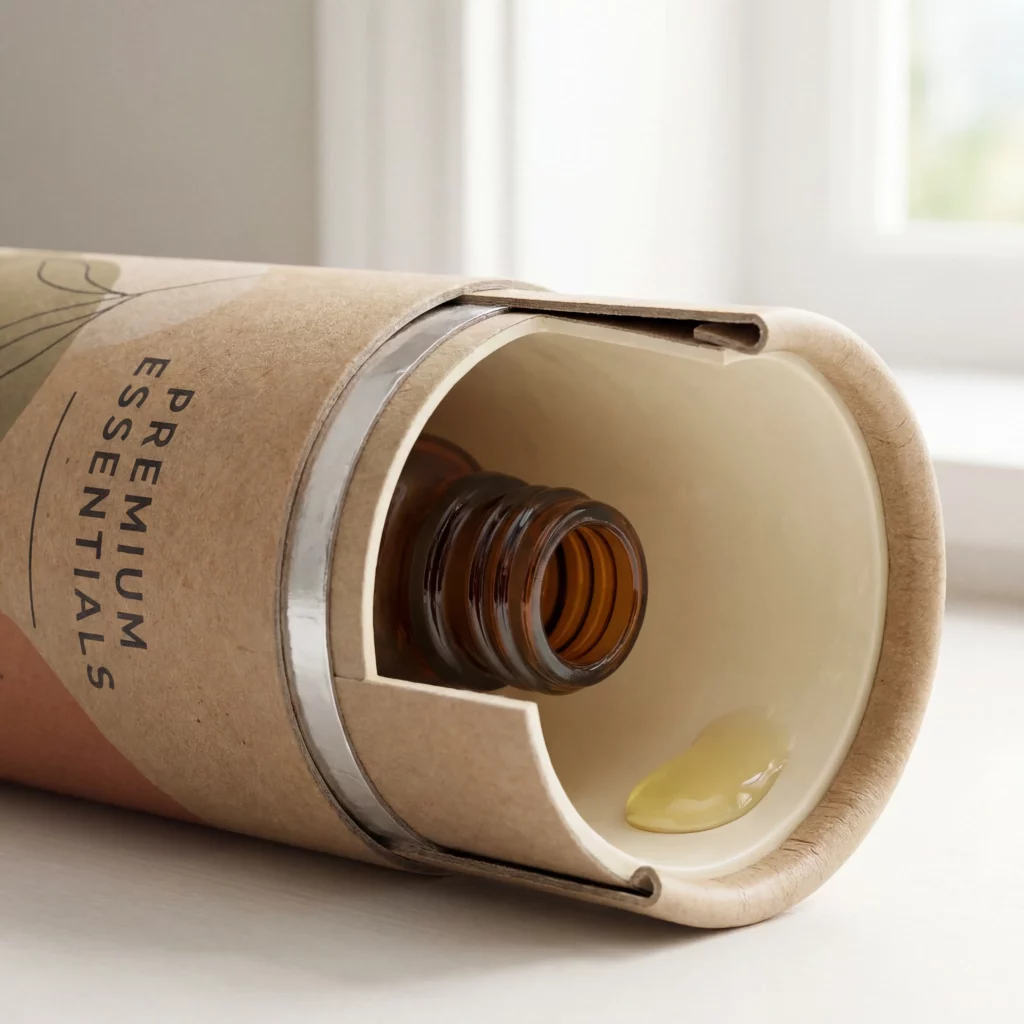 White lining paper tube for sample approval and lining checks